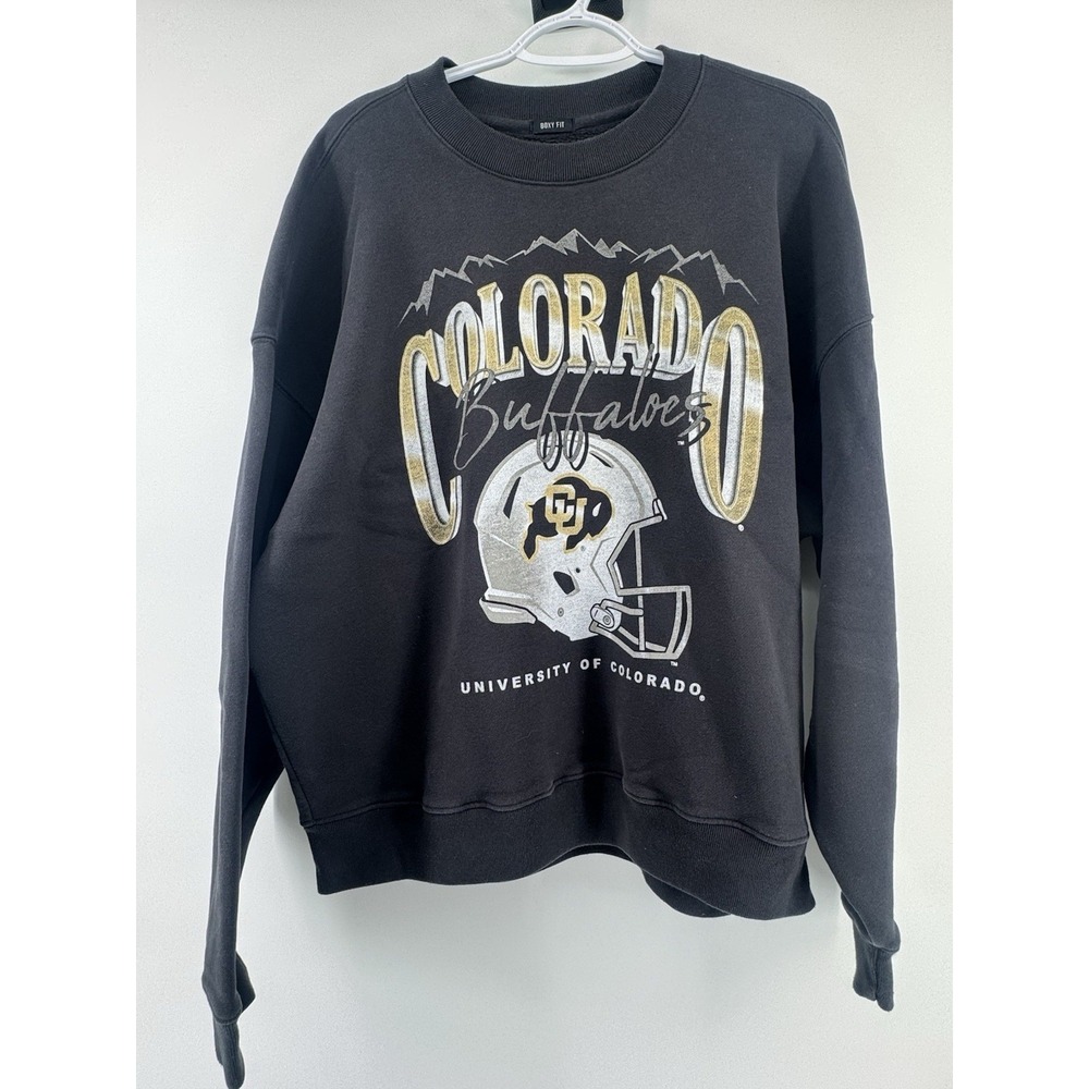 Hollister NCAA Colorado Buffaloes boxy fit sweatshirt Size Large
